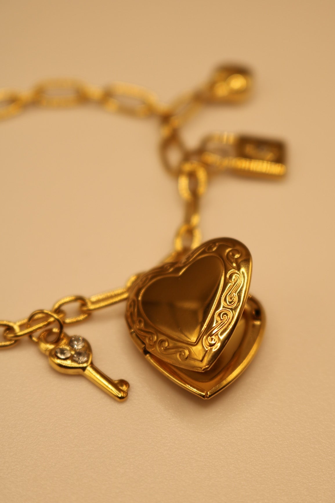 Lock'n Key Charm Bracelet