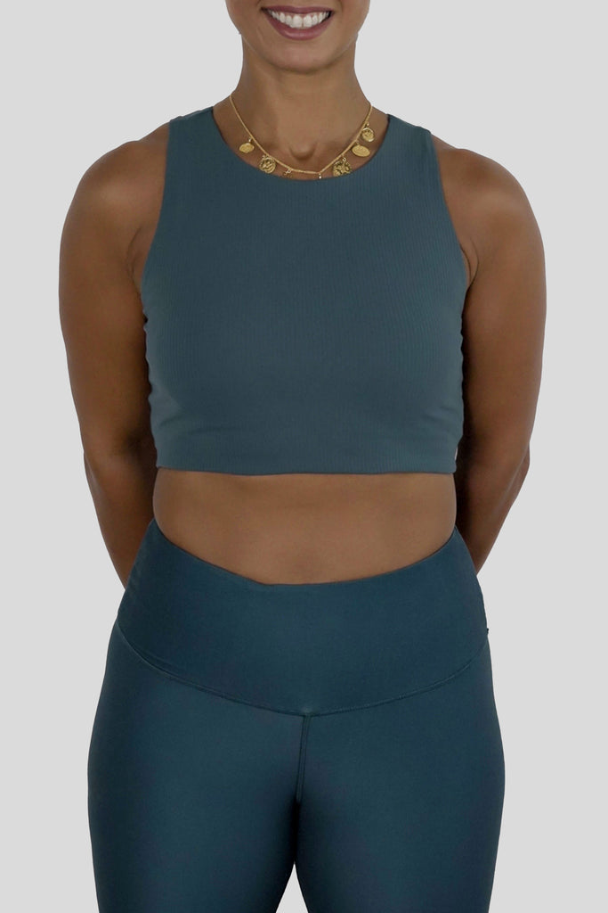 Base Crop Top Teal