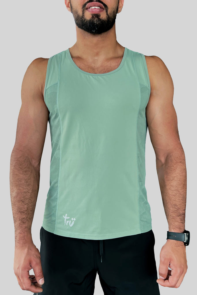 Ares Men's Tank Sage - Tru Active