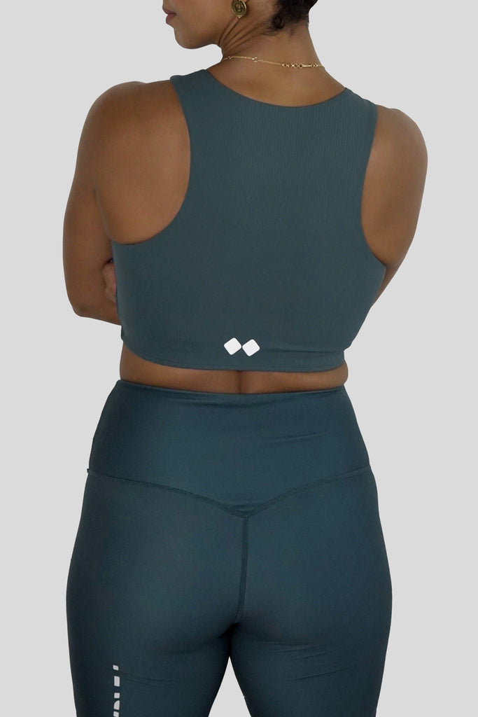 Base Crop Top Teal - Tru Active