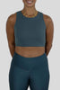 Base Crop Top Teal - Tru Active