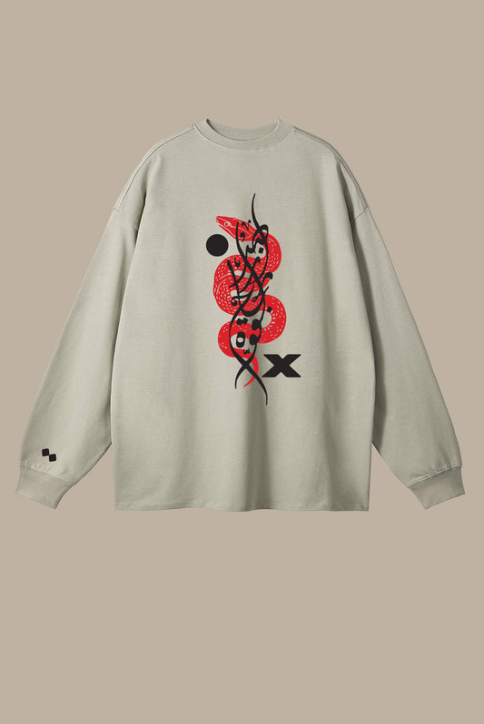 Serpent X Sweatshirt Vanilla