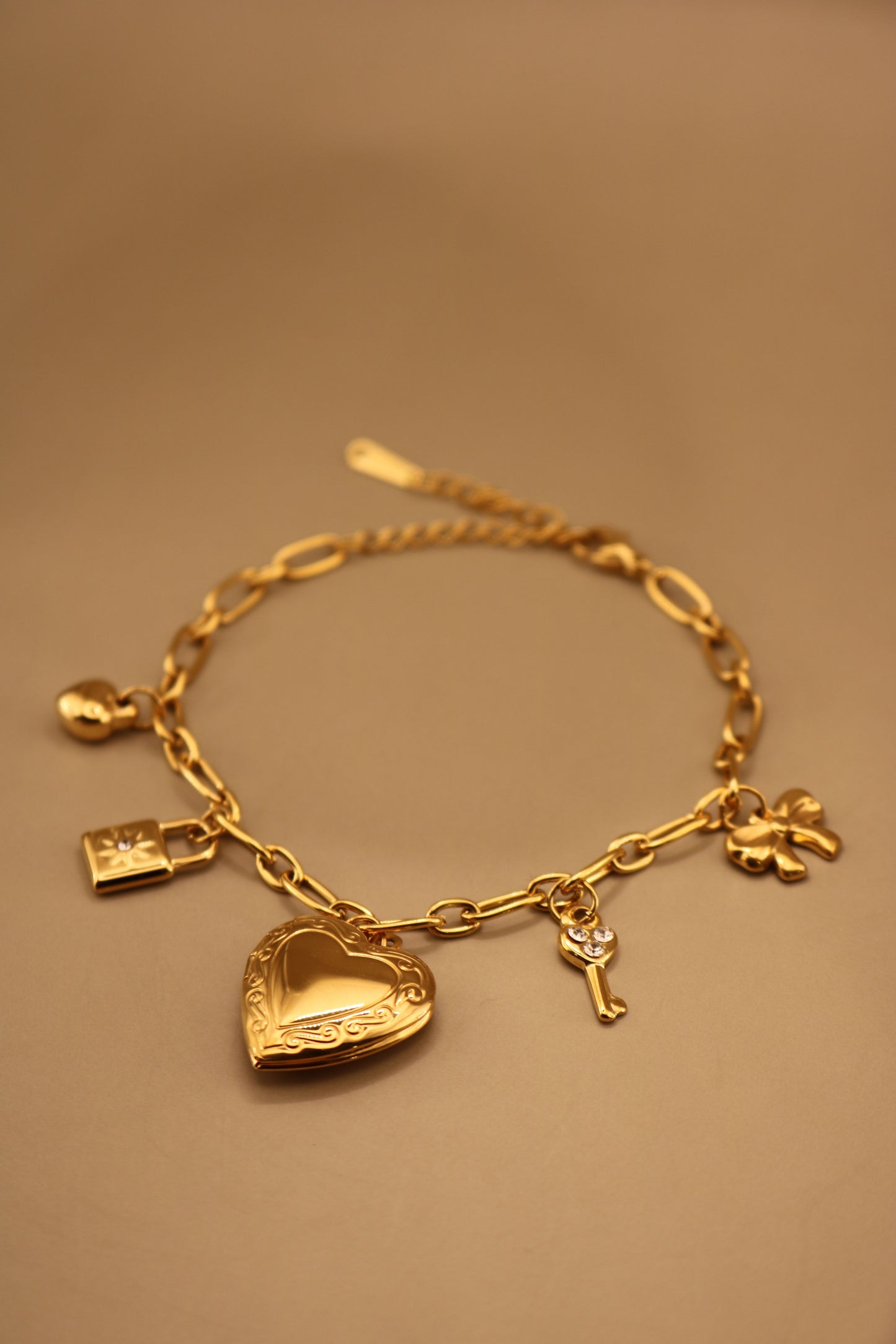 Lock'n Key Charm Bracelet