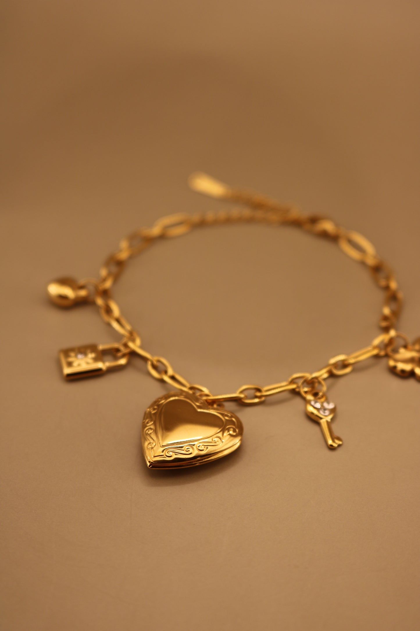 Lock'n Key Charm Bracelet