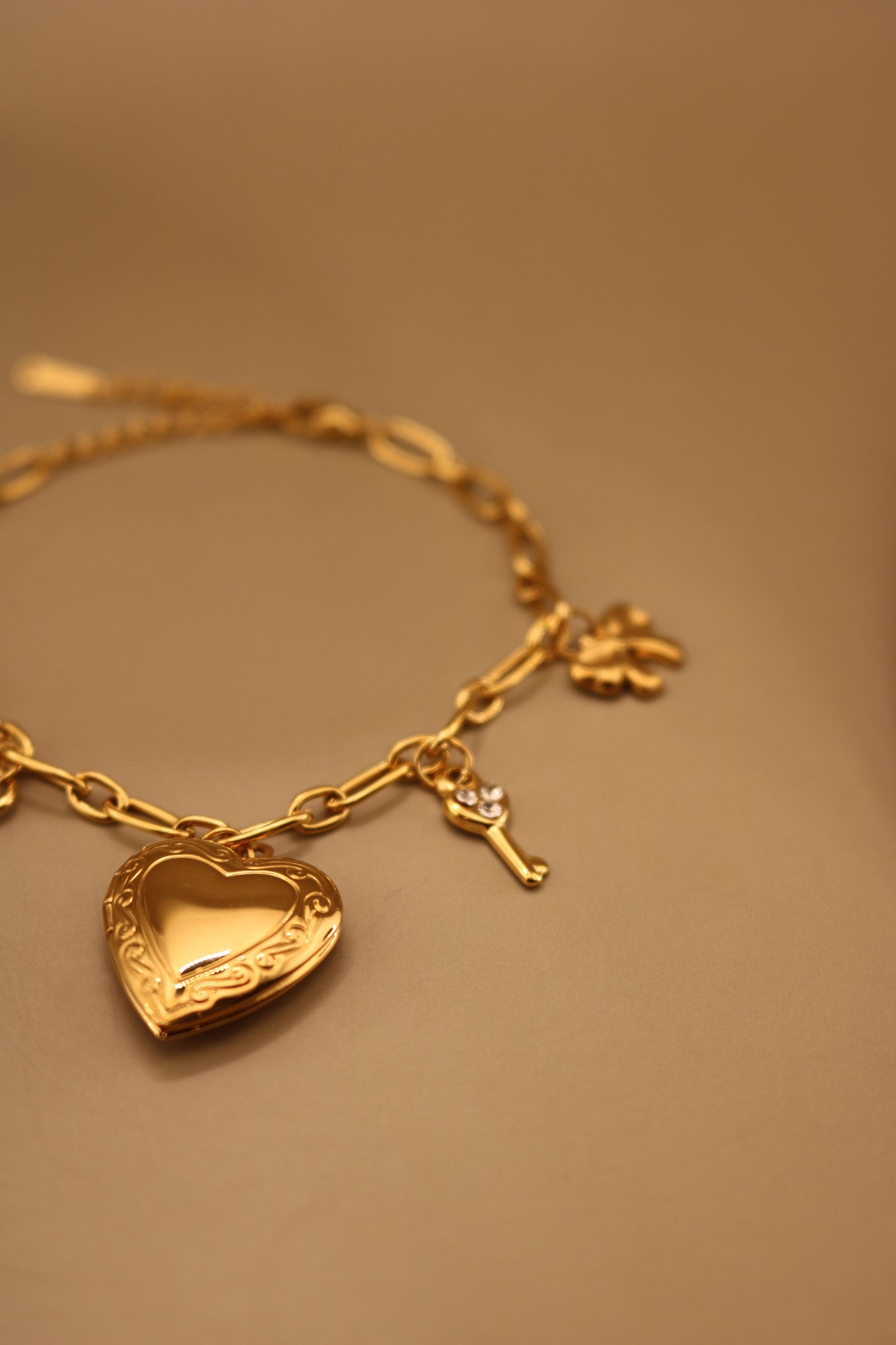 Lock'n Key Charm Bracelet
