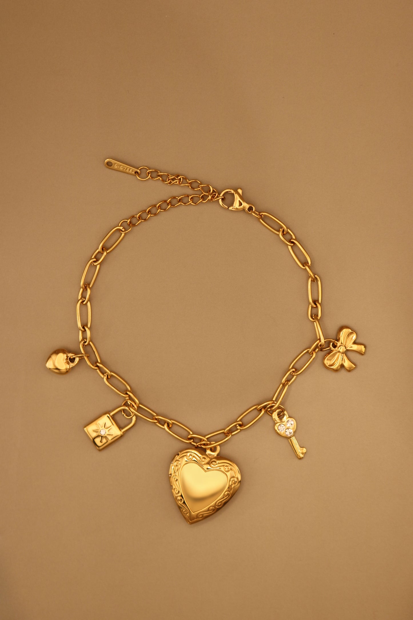Lock'n Key Charm Bracelet
